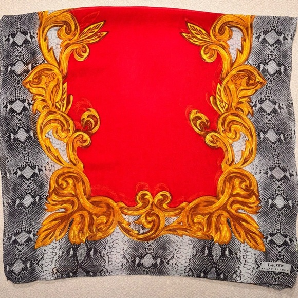 Ralph Lauren vintage baroque silk wrap - Picture 13 of 17